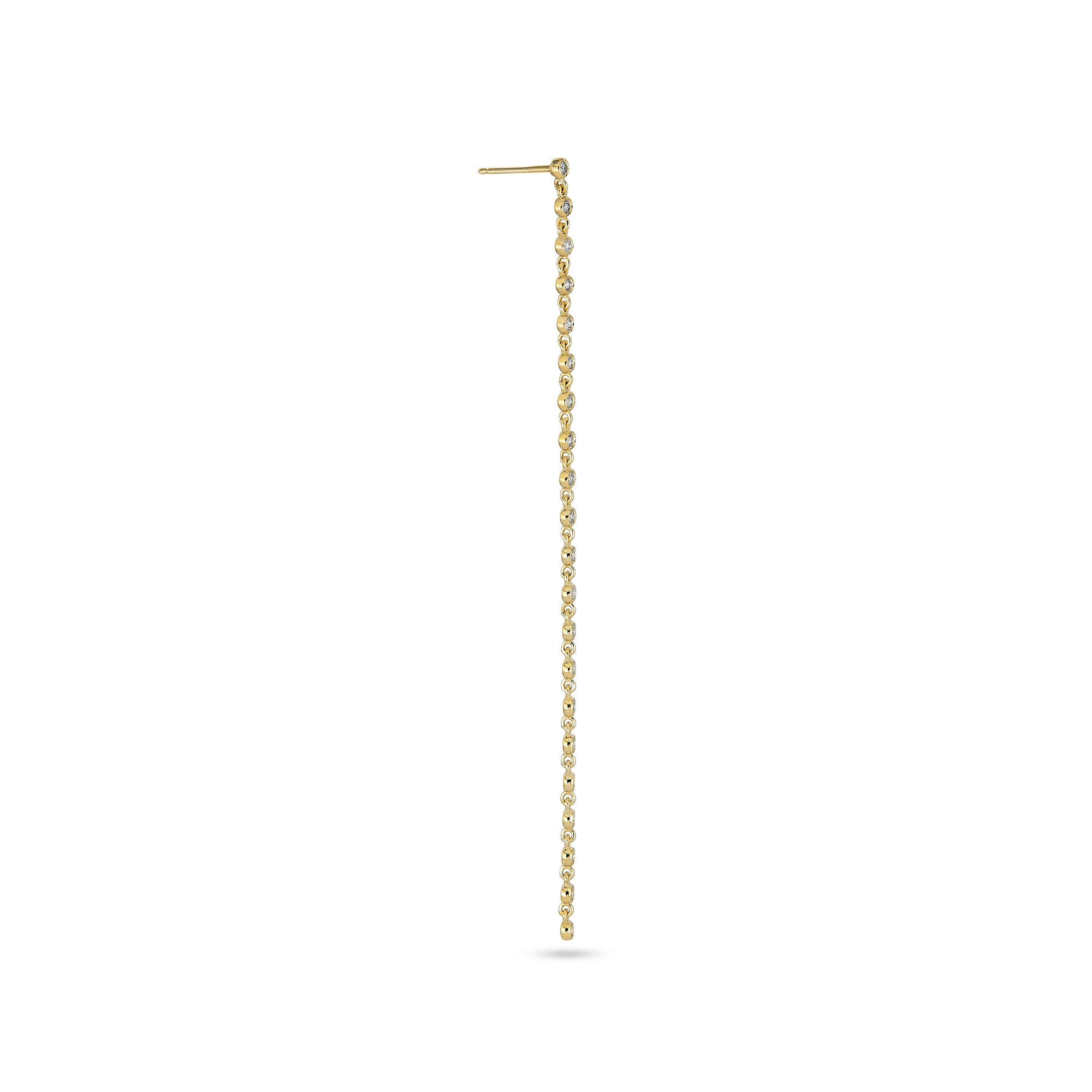 Long Diamond Stream Earring - 3