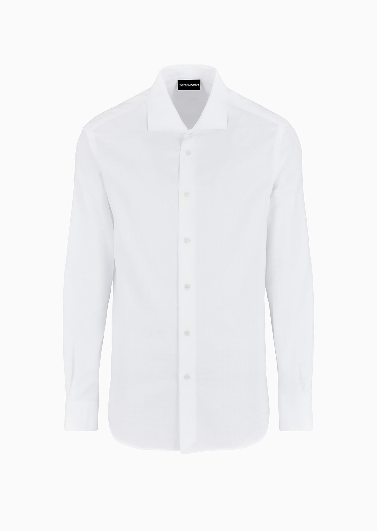 Cotton shirt with all-over jacquard logo pattern - 1