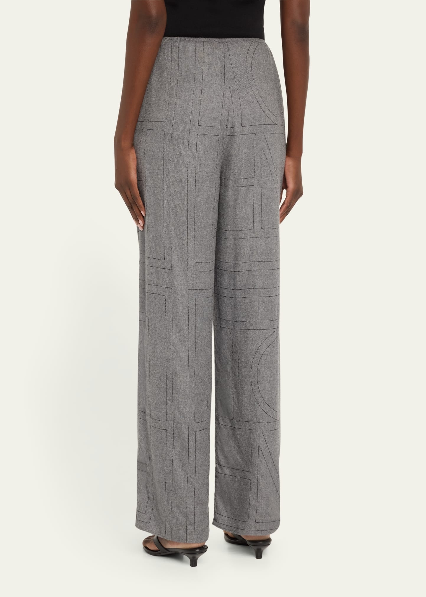 Monogram Flannel Pajama Bottoms - 3