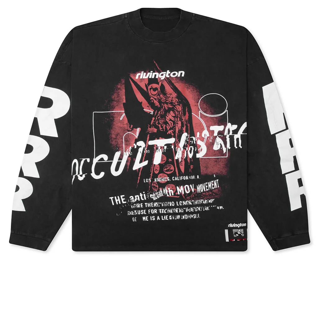 OCCULTISTA VINTAGE L/S TEE - VINTAGE BLACK - 1