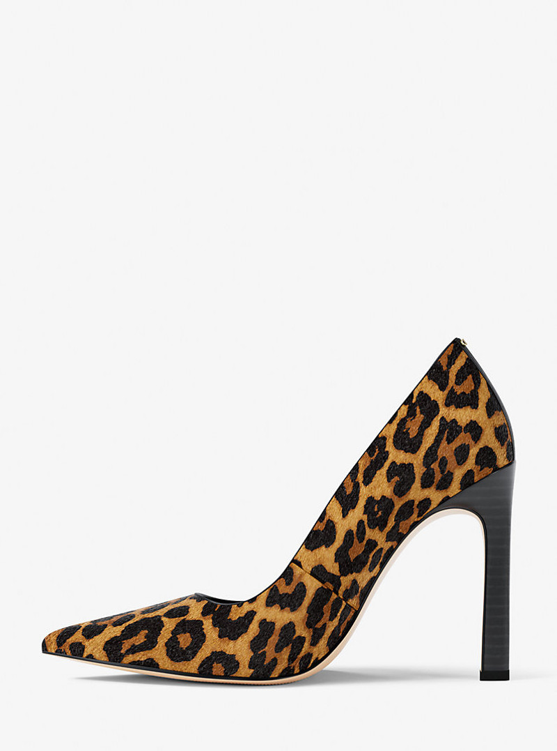 Amara Leopard Print Calf Hair Pump 3