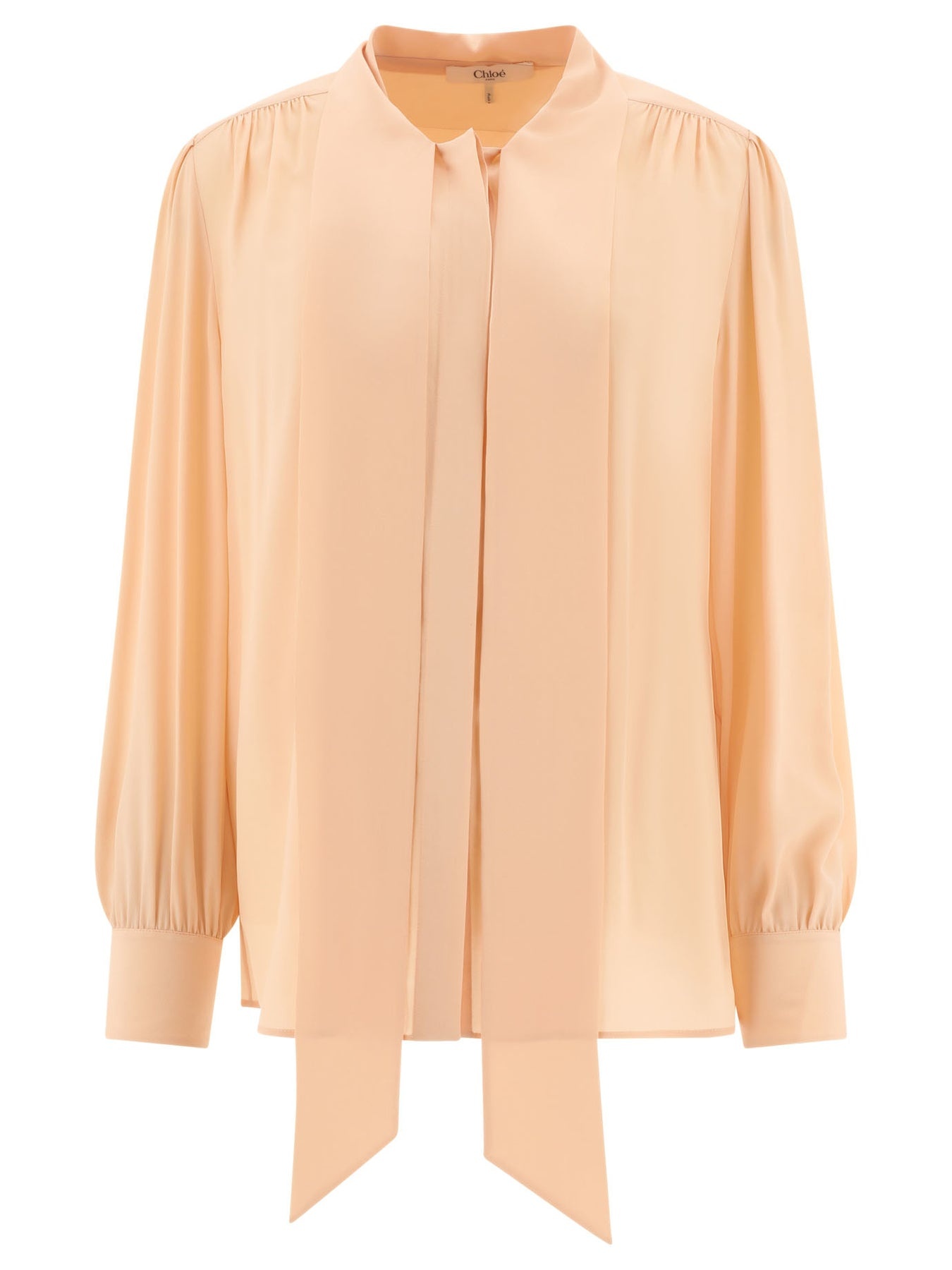 Blouse With Bow Tops Pink - 1