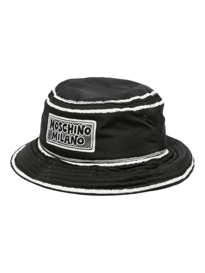 logo-print bucket hat 1