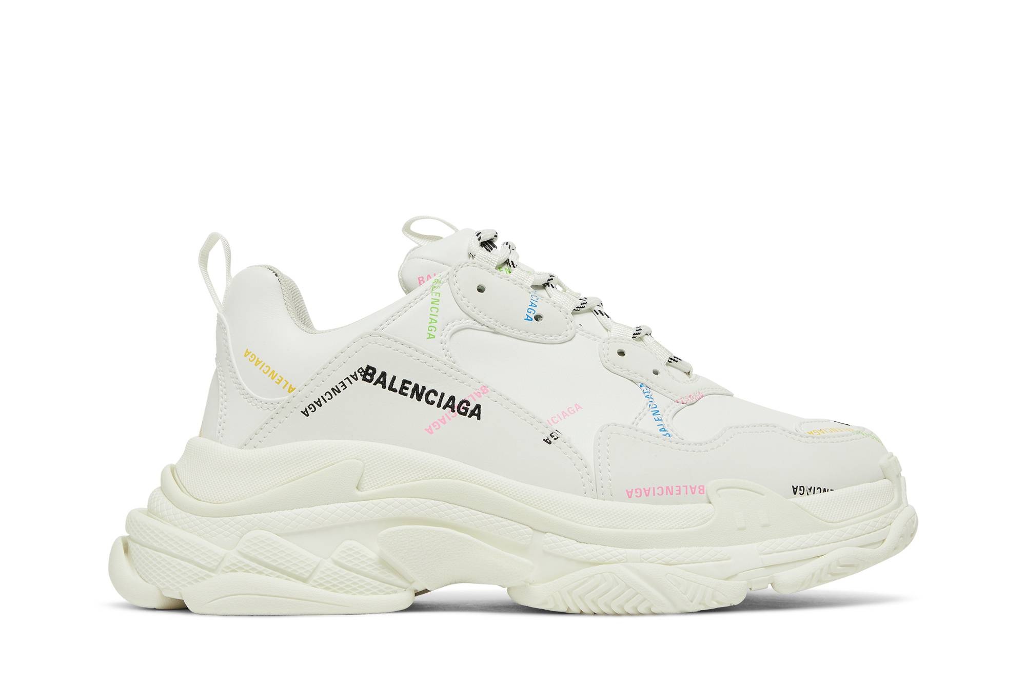 Balenciaga Triple S Sneaker 'Allover Logo - White Multi' - 1