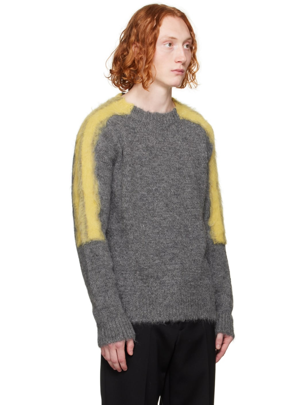 Gray Raglan Sweater - 2
