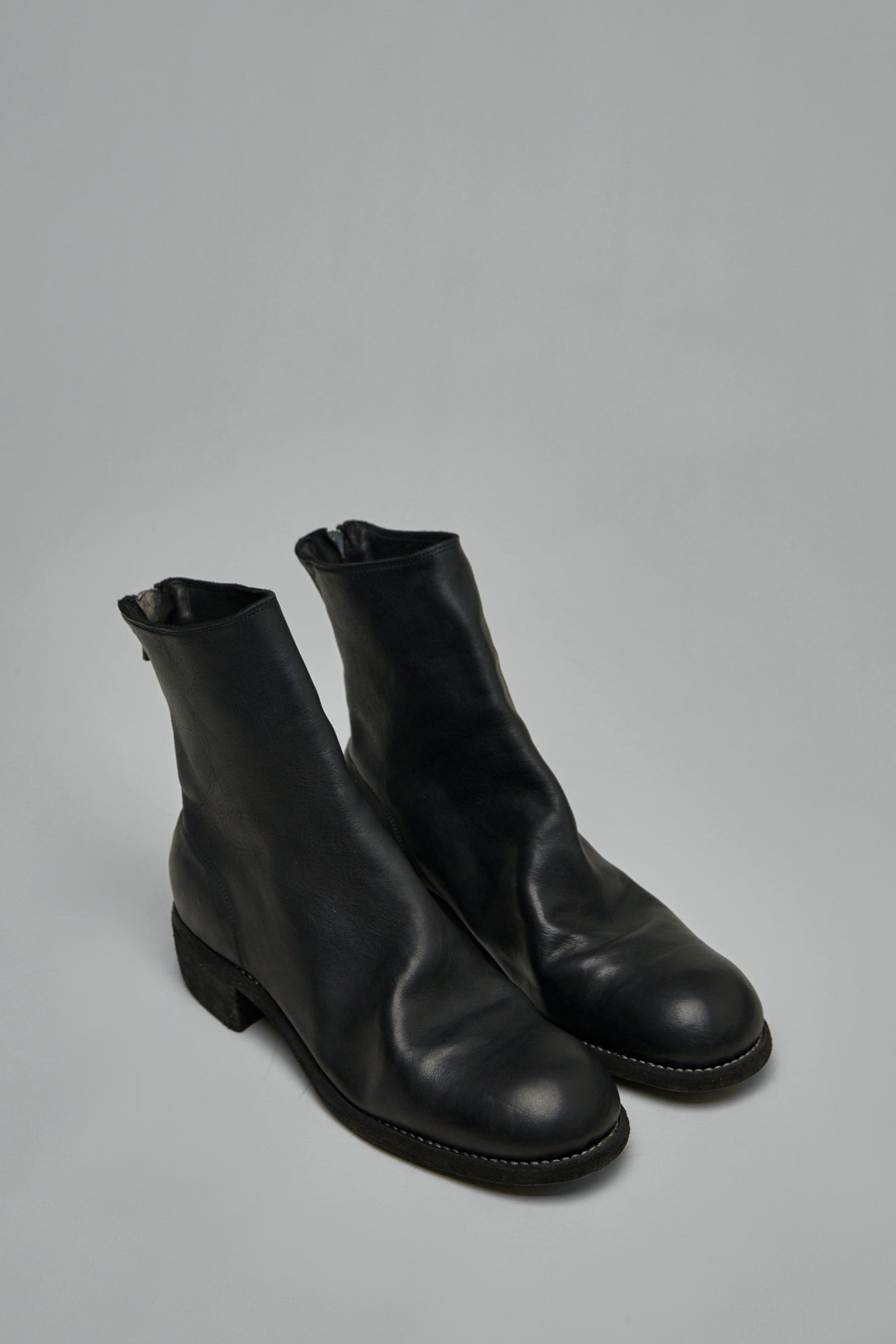 Soft Horse Full Grain Back Zip Boots - 2