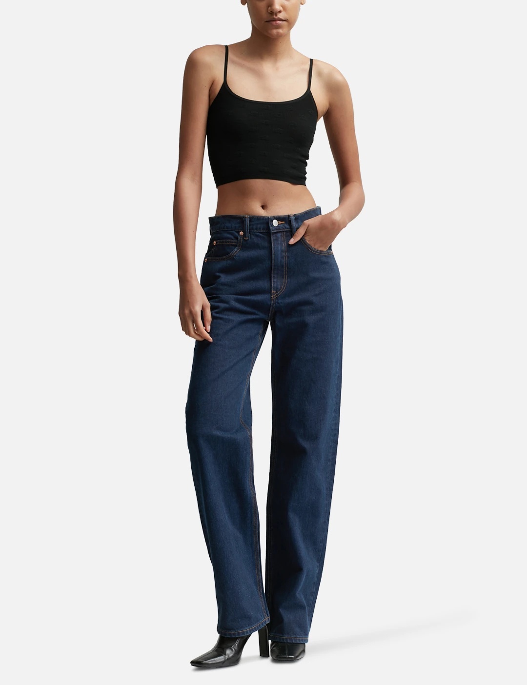 EZ MID-RISE STRAIGHT LEG JEAN IN DENIM - 4