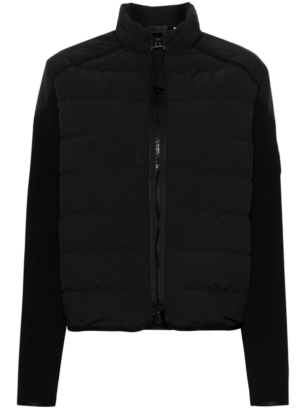 padded-panels knitted cardigan - 1