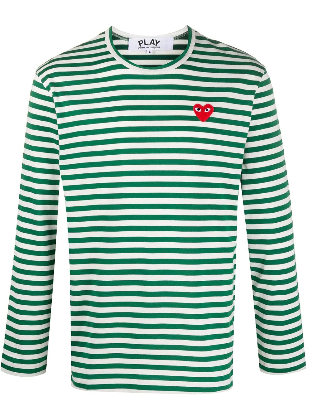 striped long-sleeve T-shirt - 1