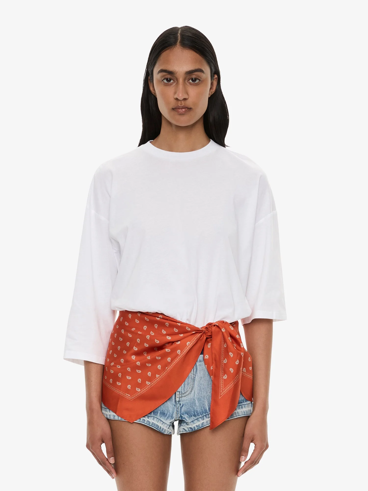 Bandana Scarf Pareo Tee - 1
