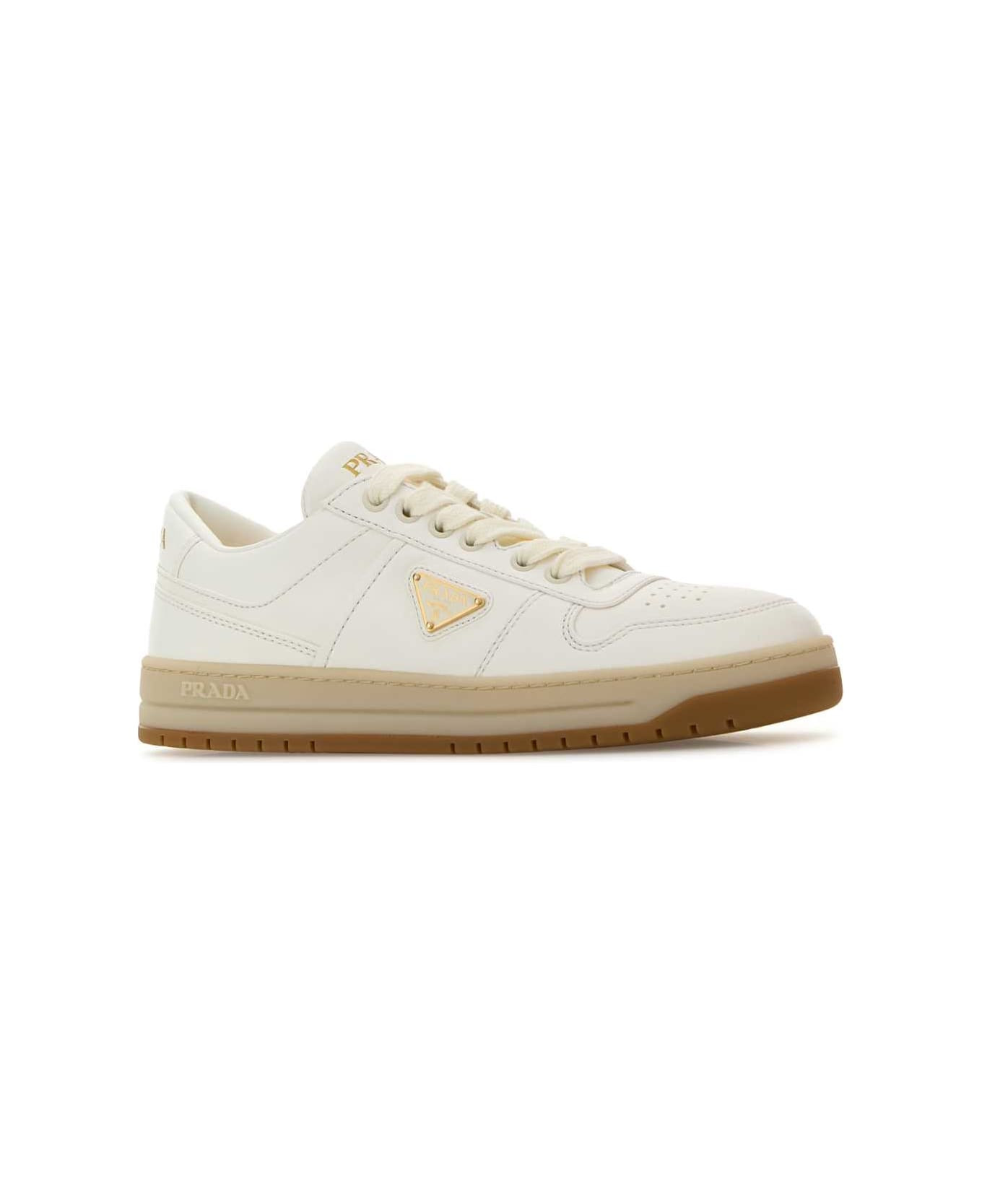 Ivory Nappa Leather Downtown Sneakers - 2