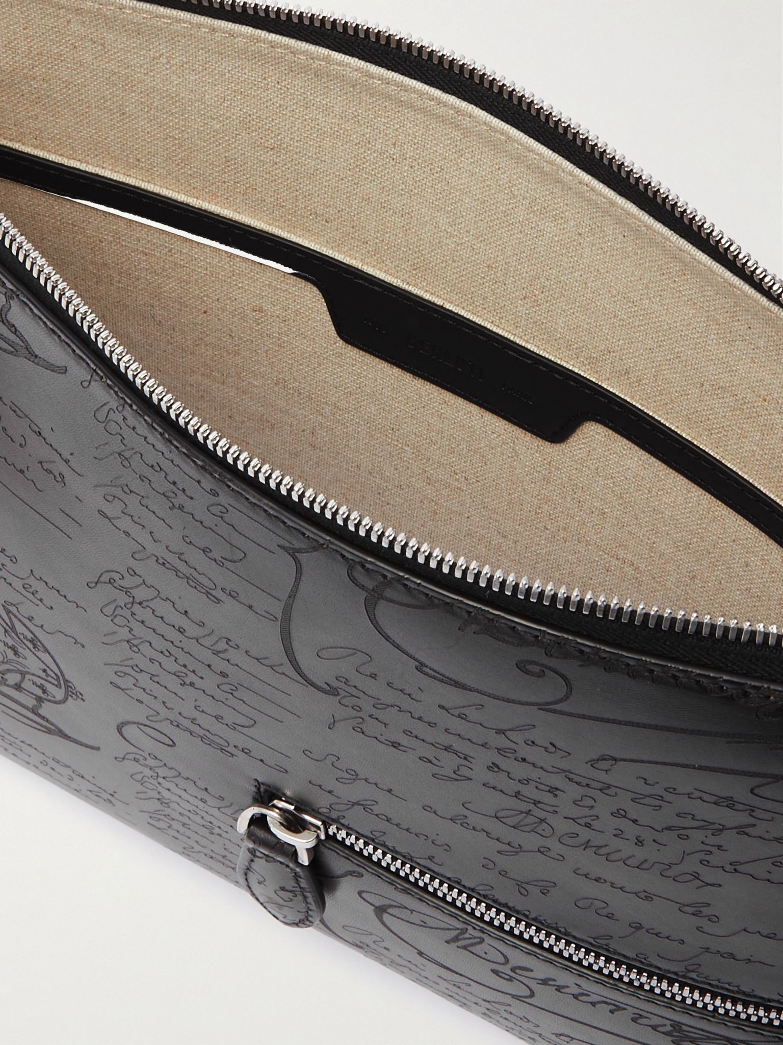 Nino Scritto Venezia Leather Pouch Black - 5