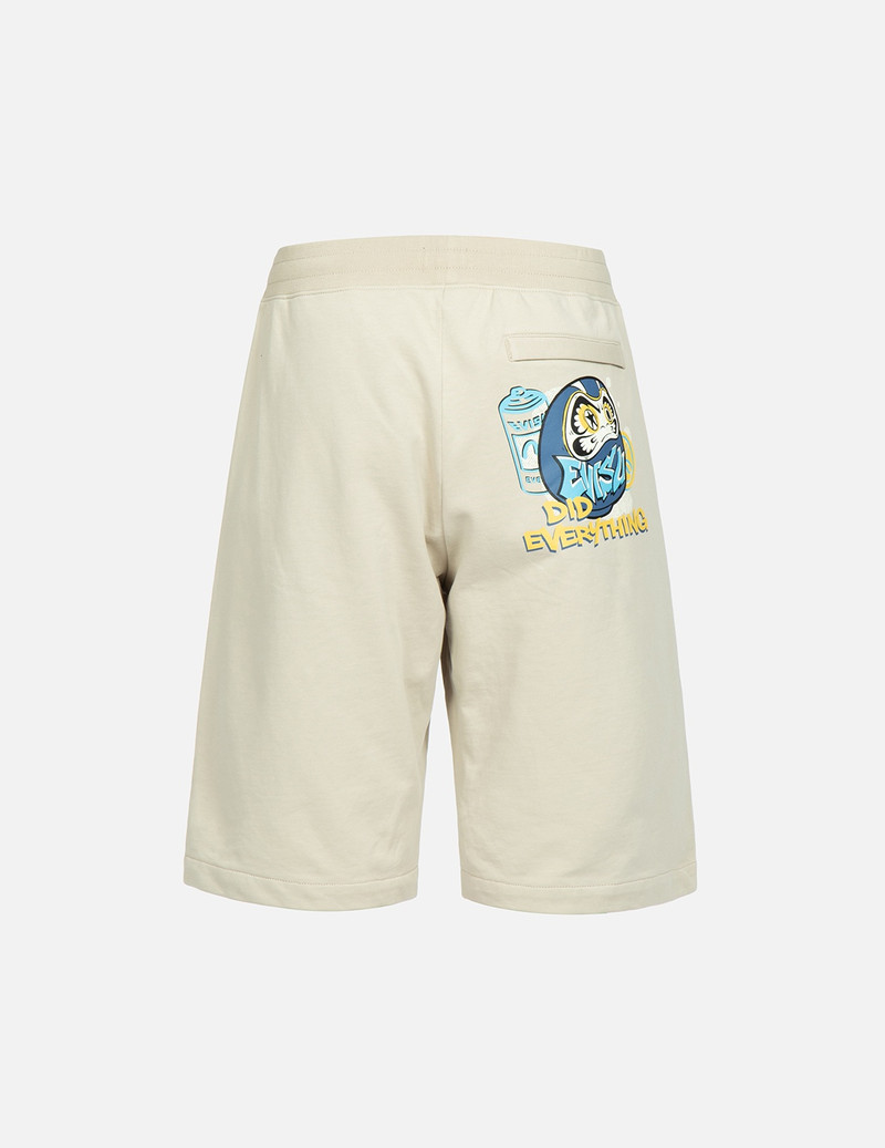 EVISU GRAFFITI DARUMA PRINT SWEAT SHORTS outlook