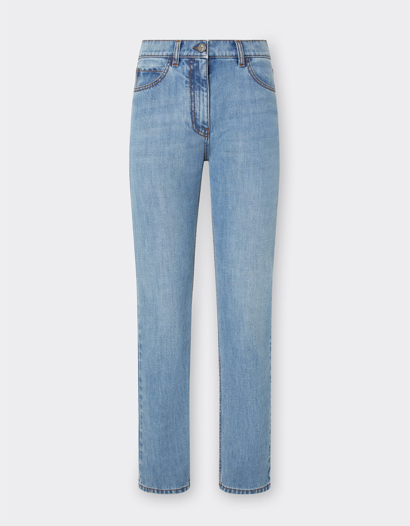Five-pocket denim trousers 1