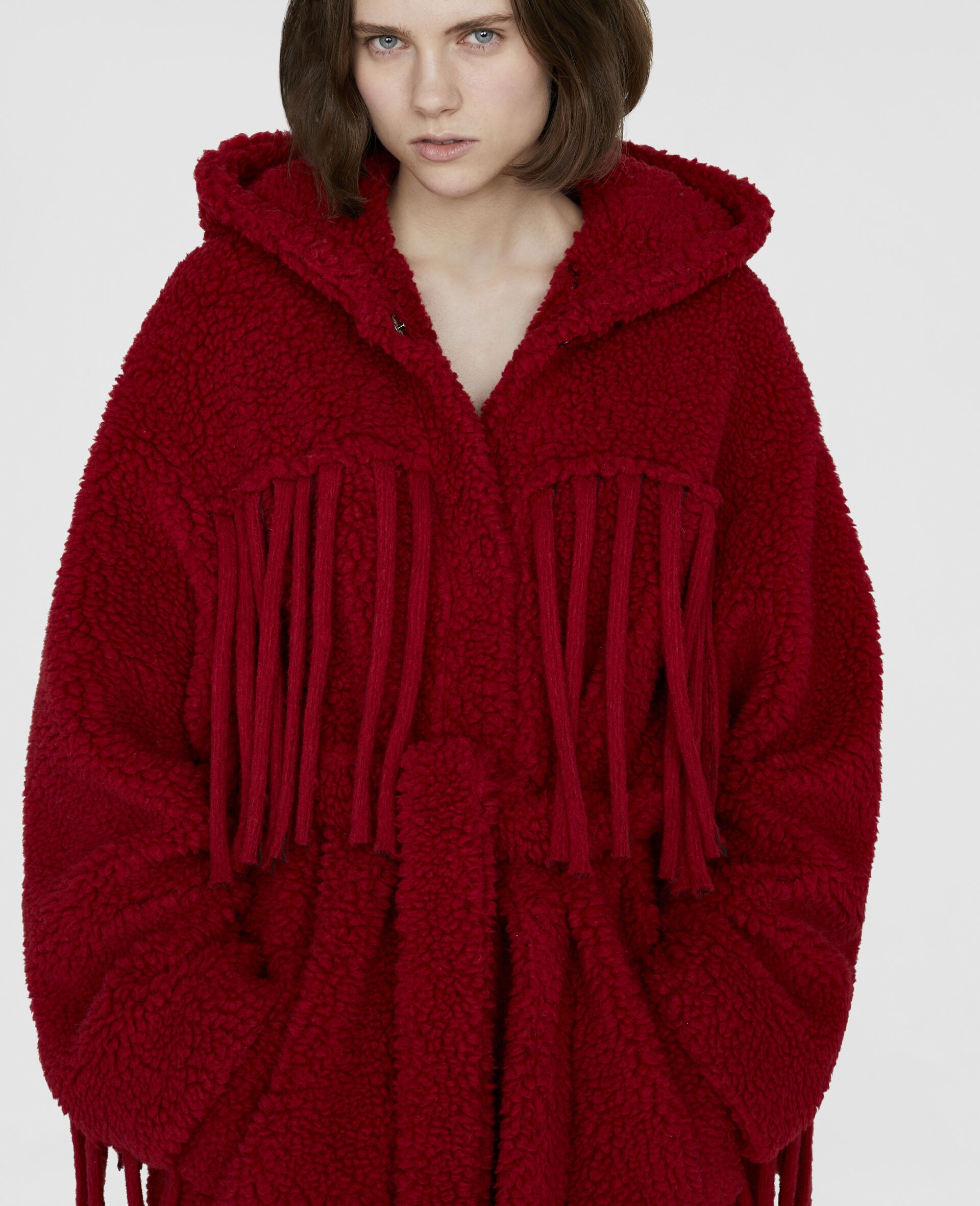 Teddy Coat with Fringing - 4
