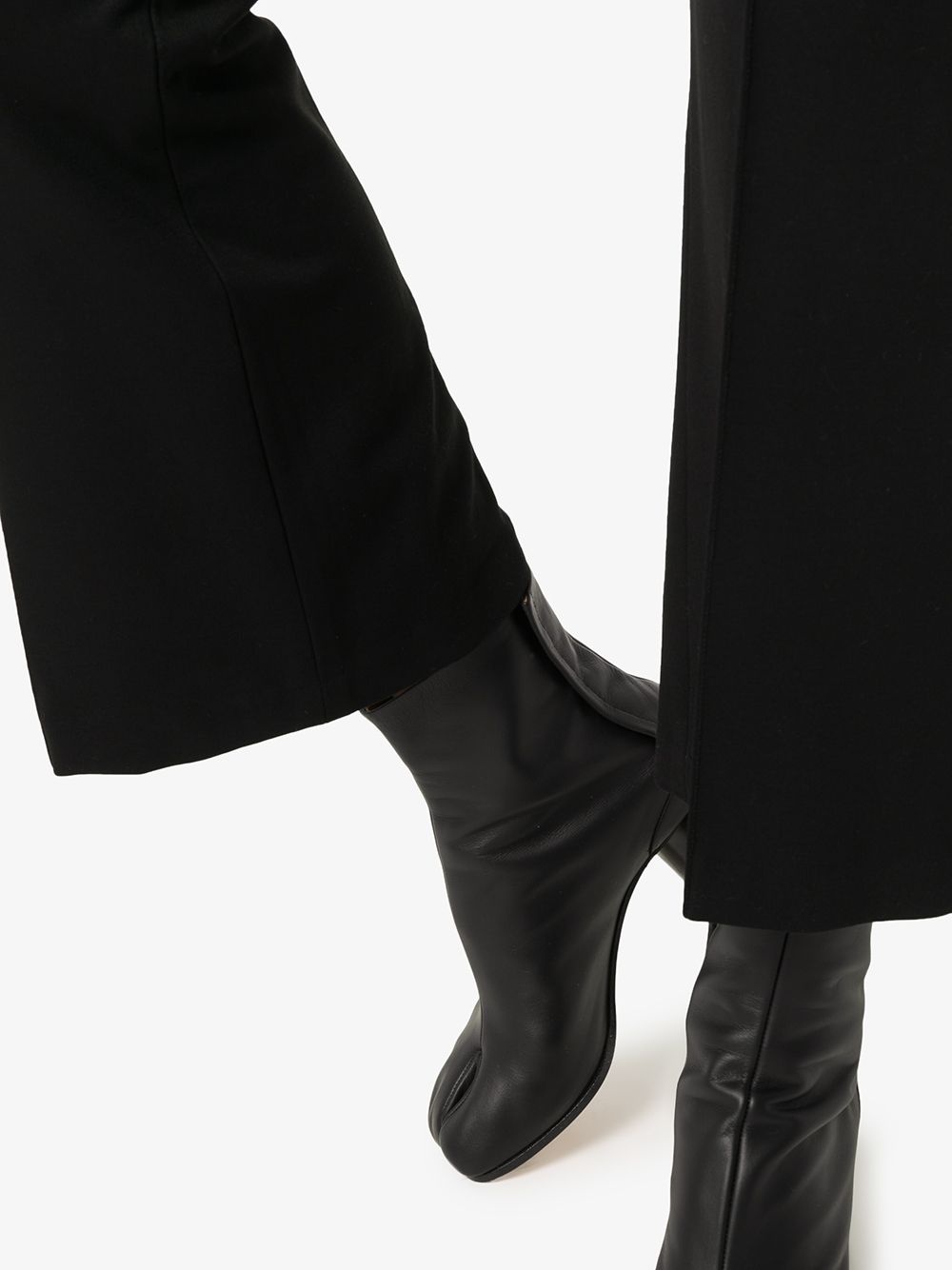 flared cropped trousers - 5