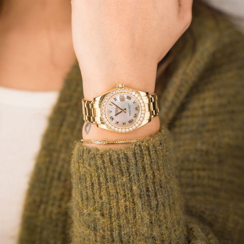 Rolex Datejust Pearlmaster 34 ref 81298 18k Yellow Gold - 5