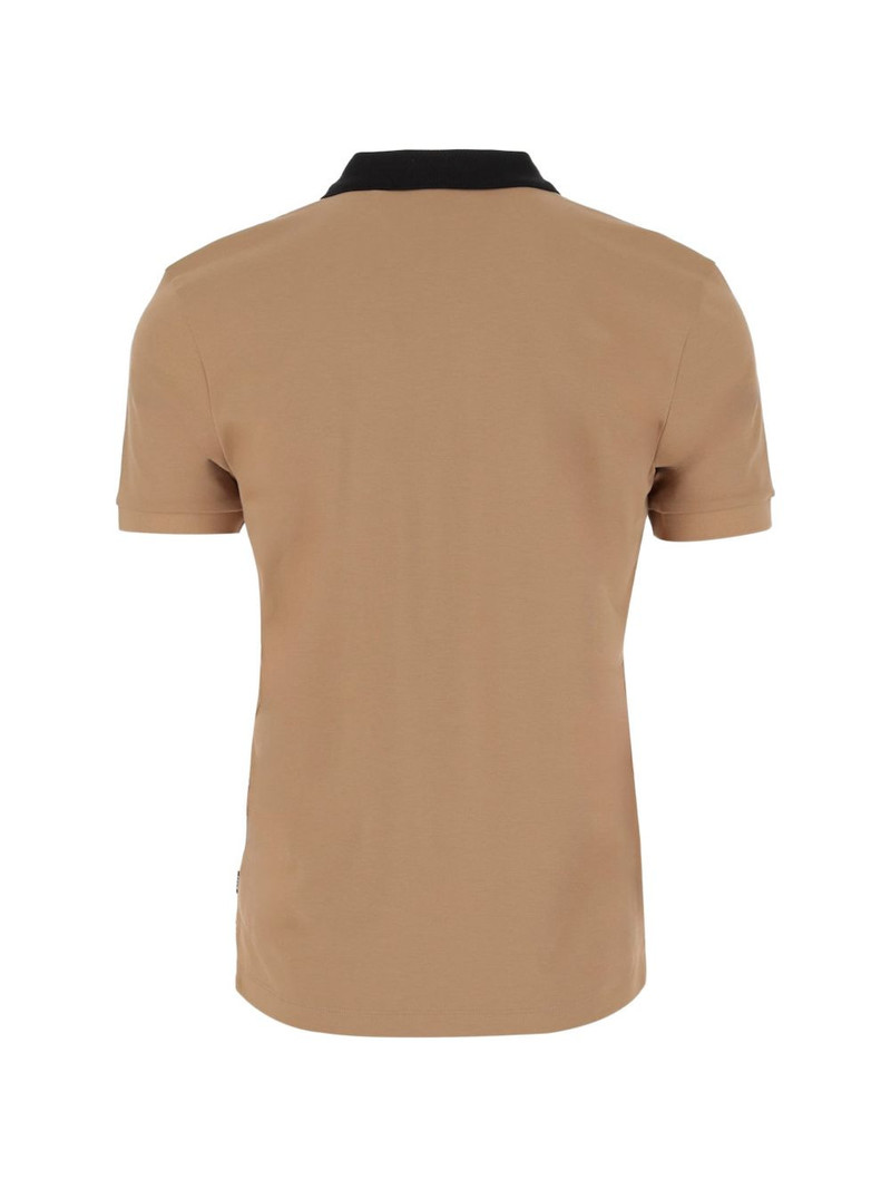 BOSS contrast-collar polo shirt outlook