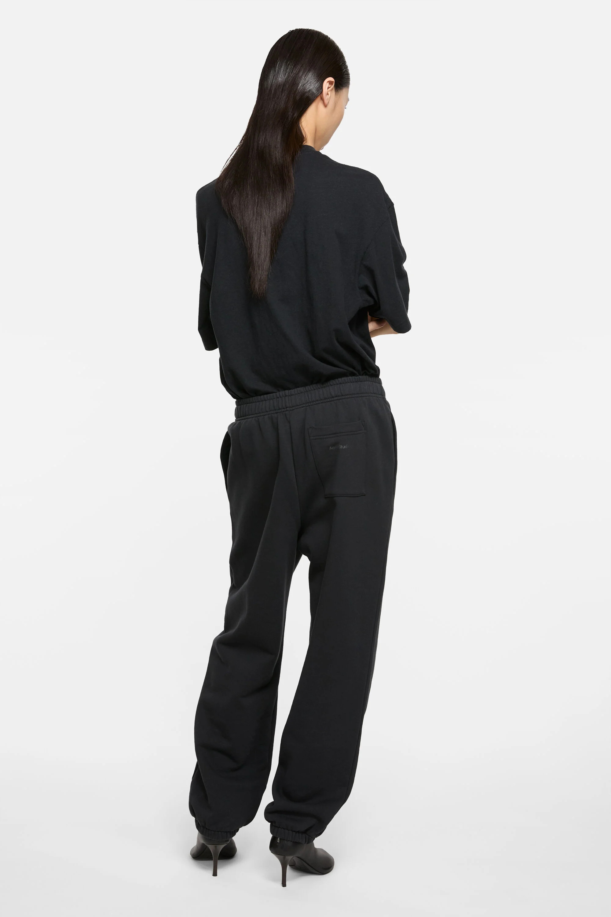 Cotton sweatpants - Black - 3