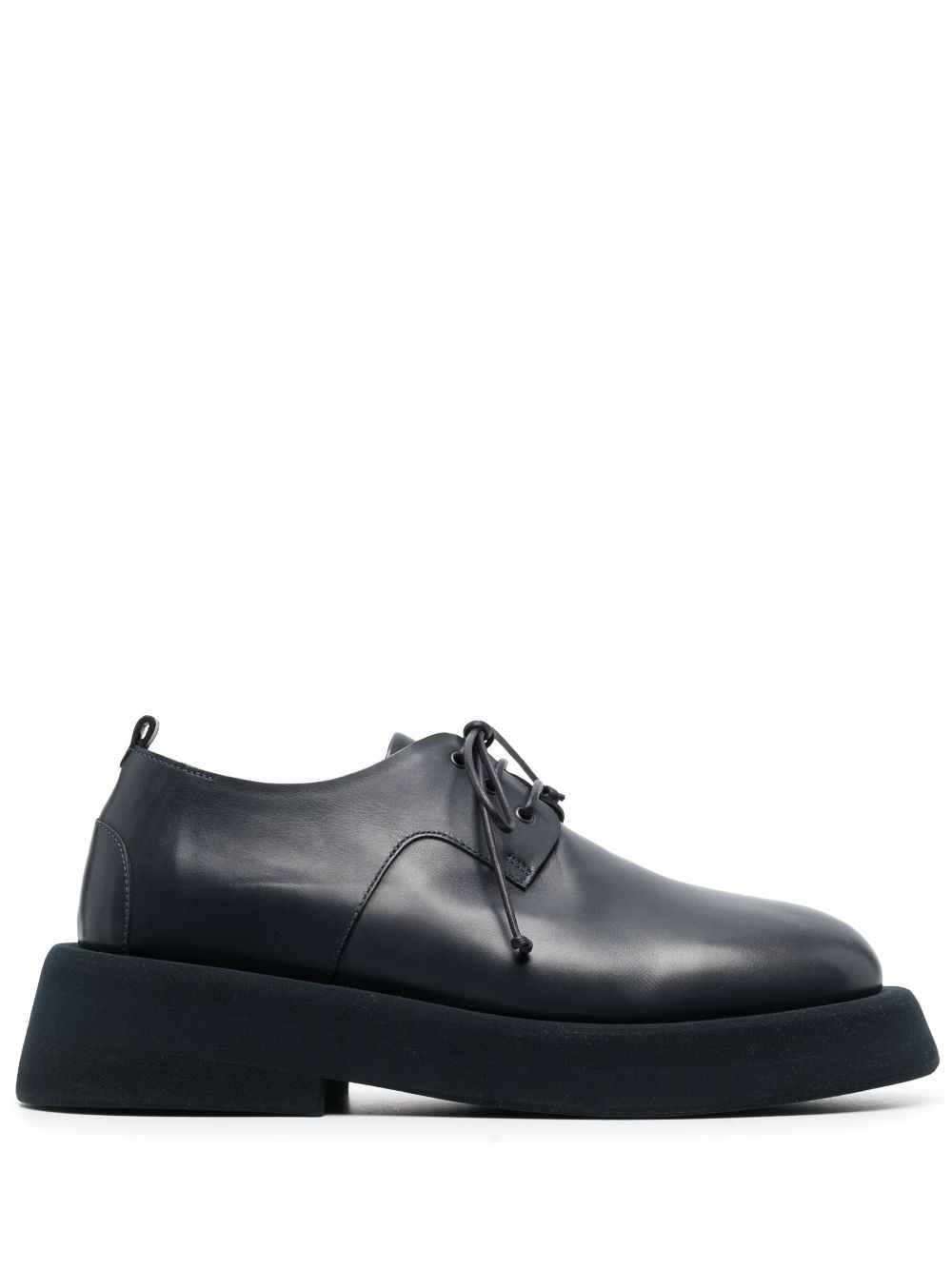 leather lace-up derby shoes - 1