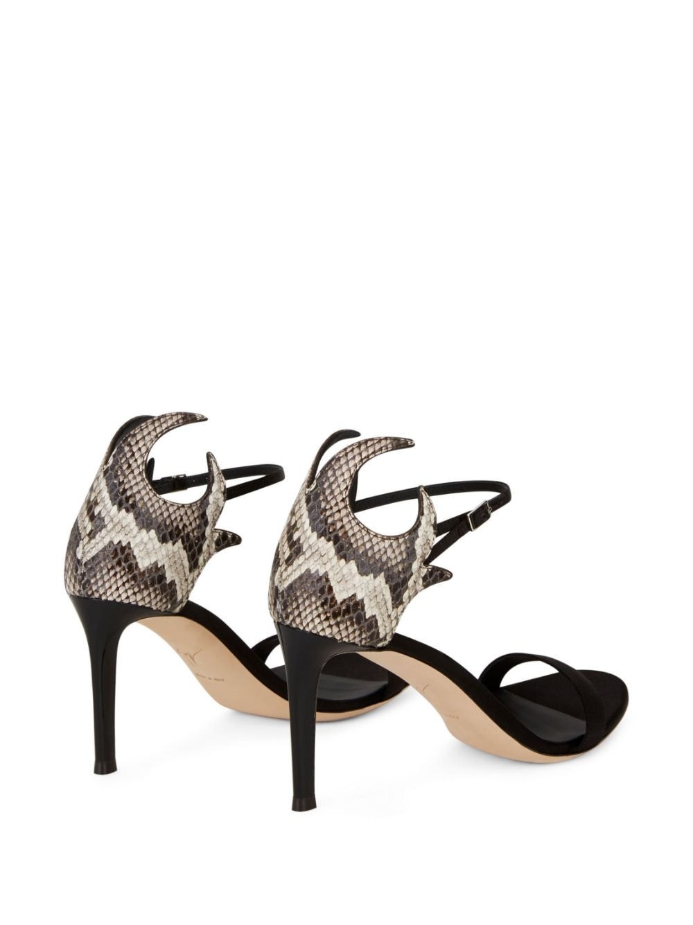 Nyco 85mm snakeskin-effect sandals - 3