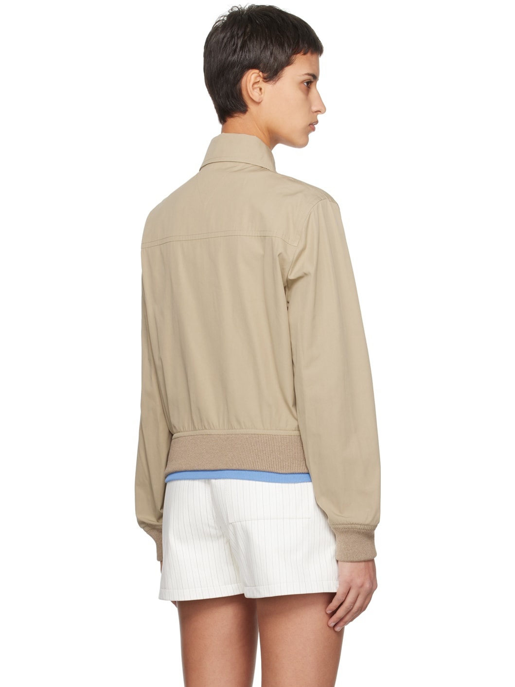 Beige Button Jacket - 3