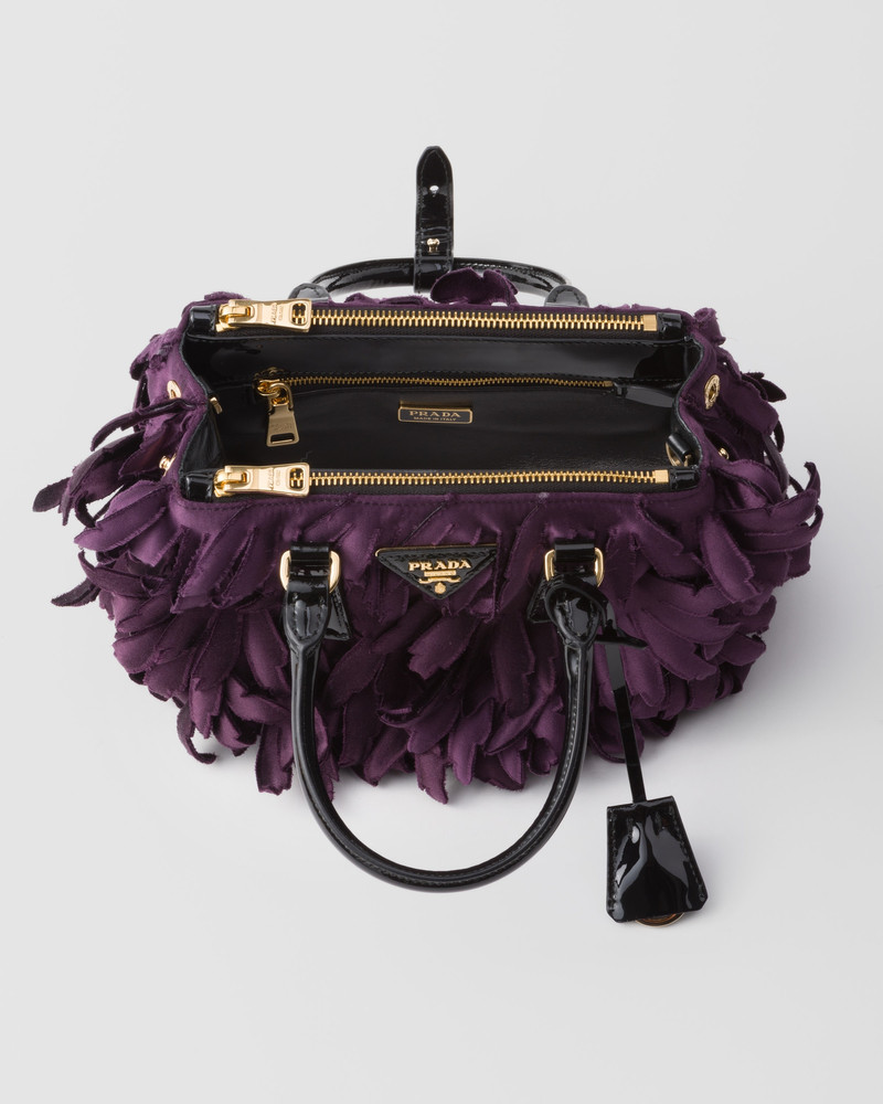 Satin and patent leather Prada Galleria mini-bag 4