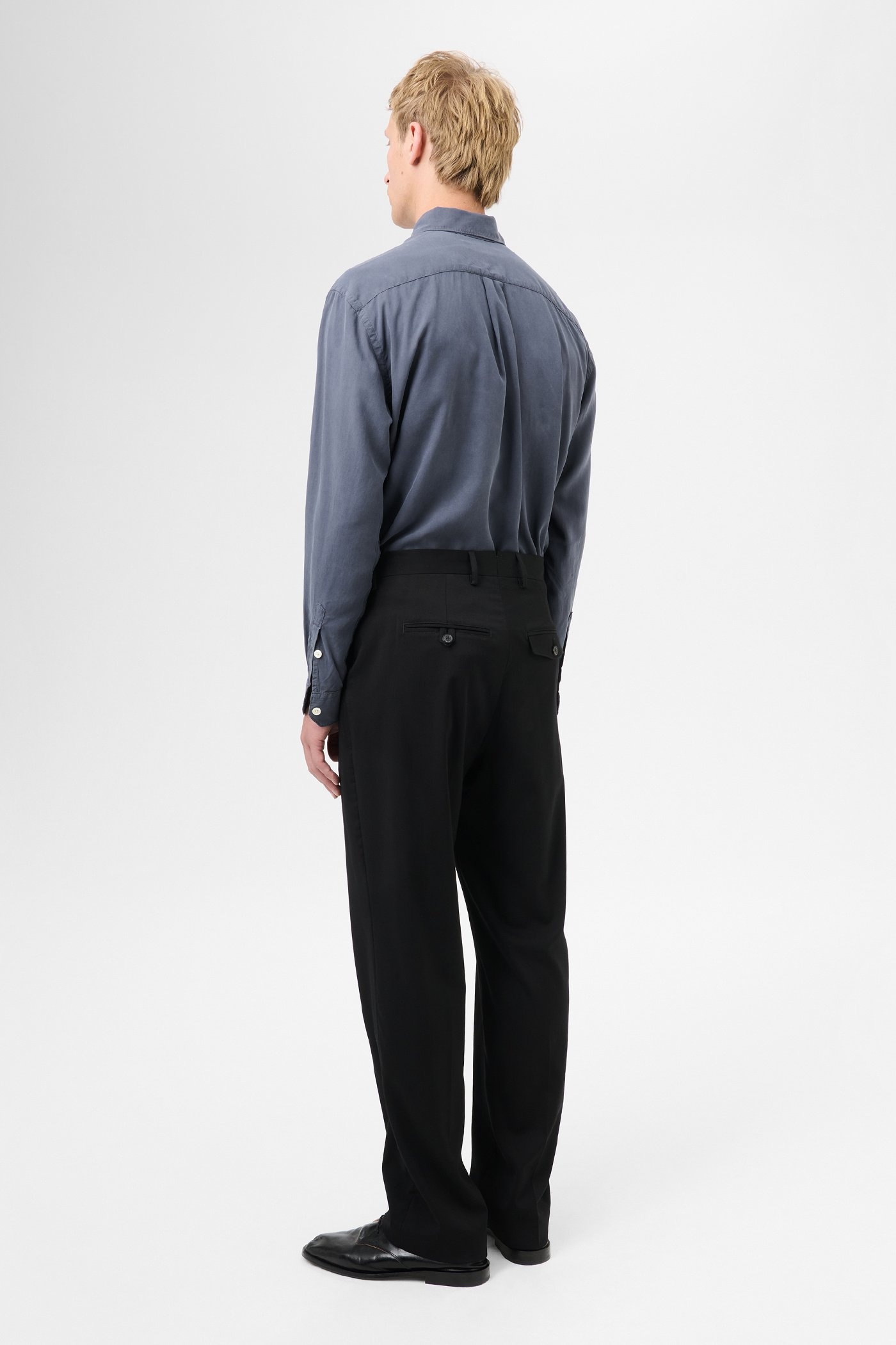 Chino 22 Black Worsted Wool - 5