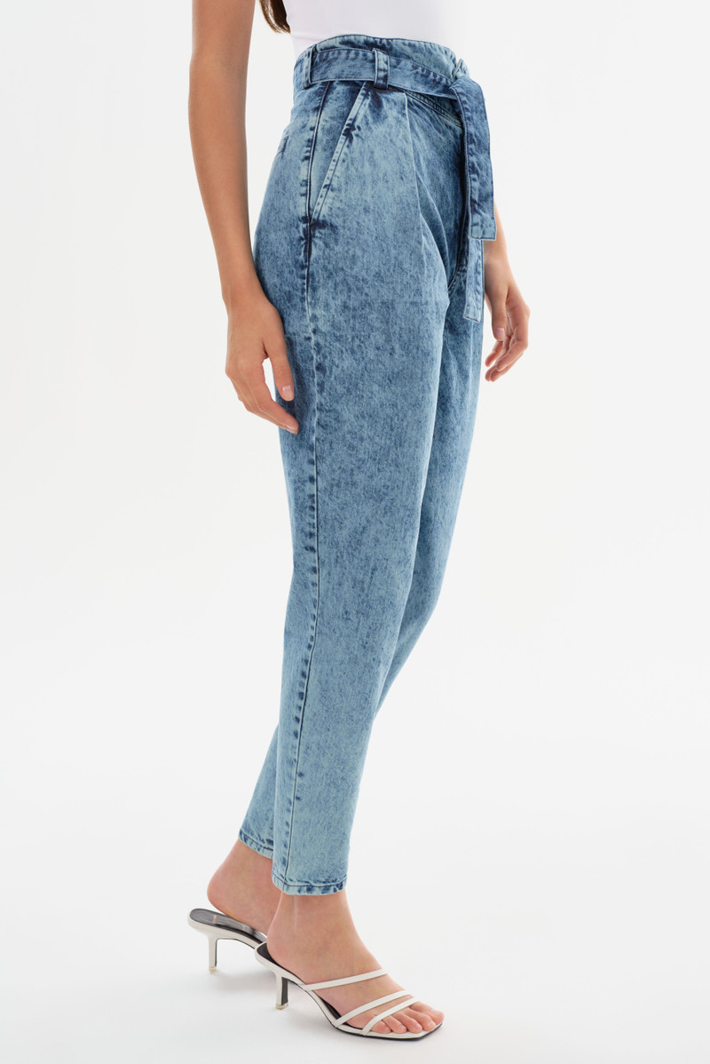 MERANA | Belted Denim Trousers 3