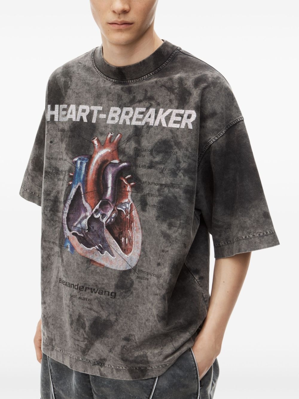 ALEXANDER WANG Women Heartbreaker Graphic Print Oversized Tee - 4