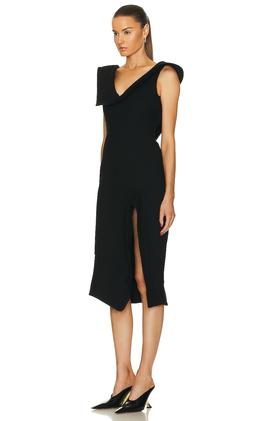 Structured Double Melange Dress - 3