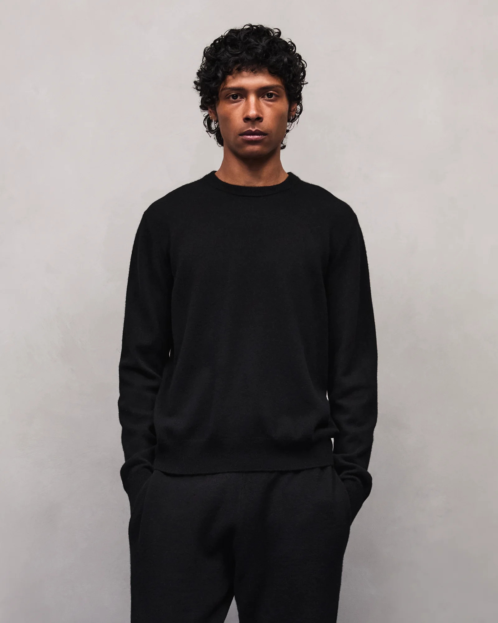 KNIT CREWNECK BLACK - 4