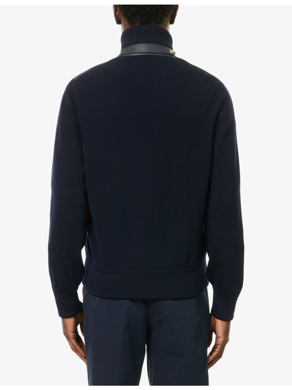Zipped Knit-Sleeve Shell-Down Jacket - 4