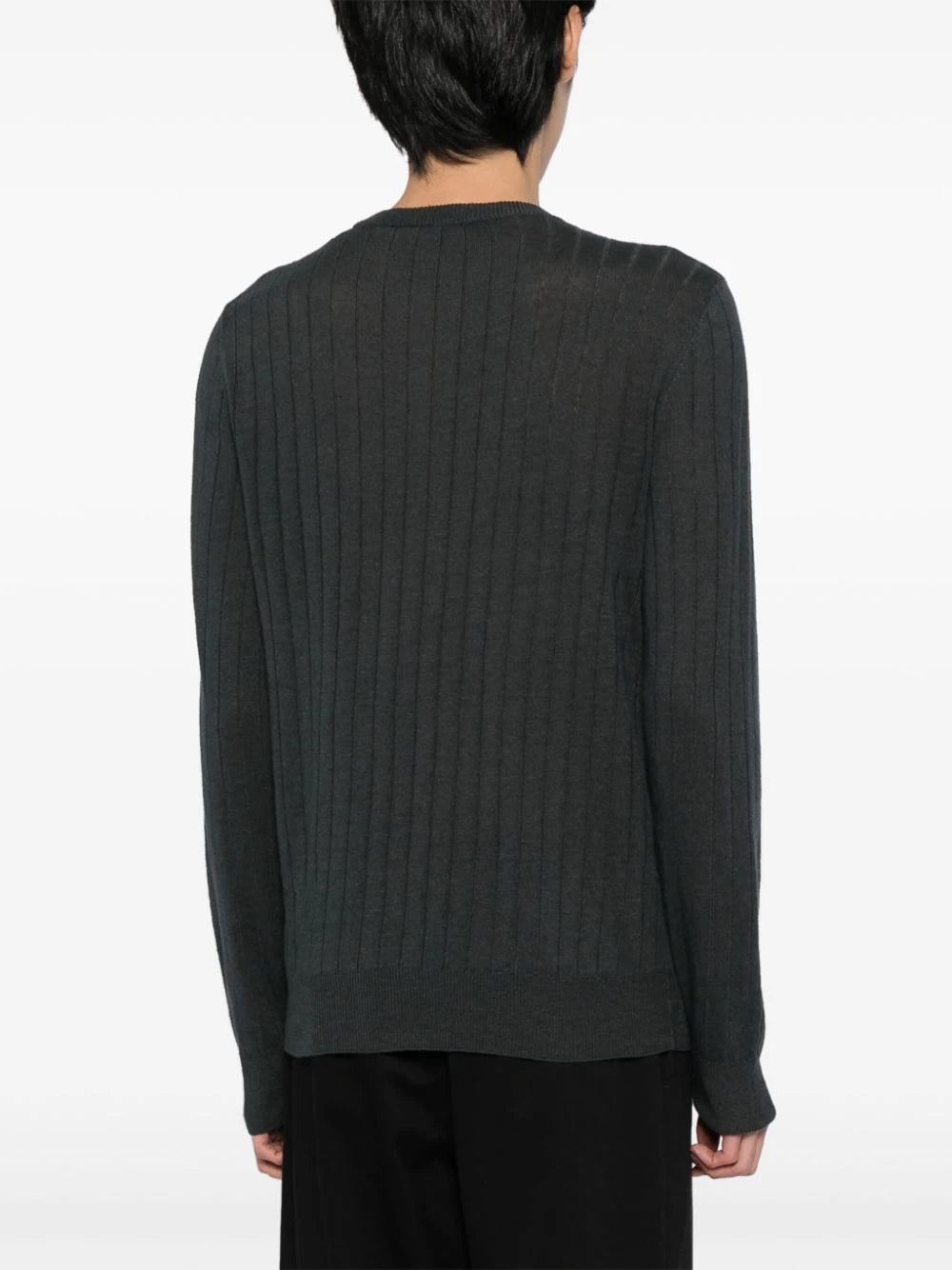 RIBBED-KNIT LINEN-COTTON JUMPER - 4