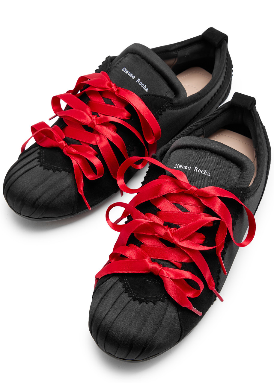 Simone Rocha Ballerina Grip Satin Sneakers - 3