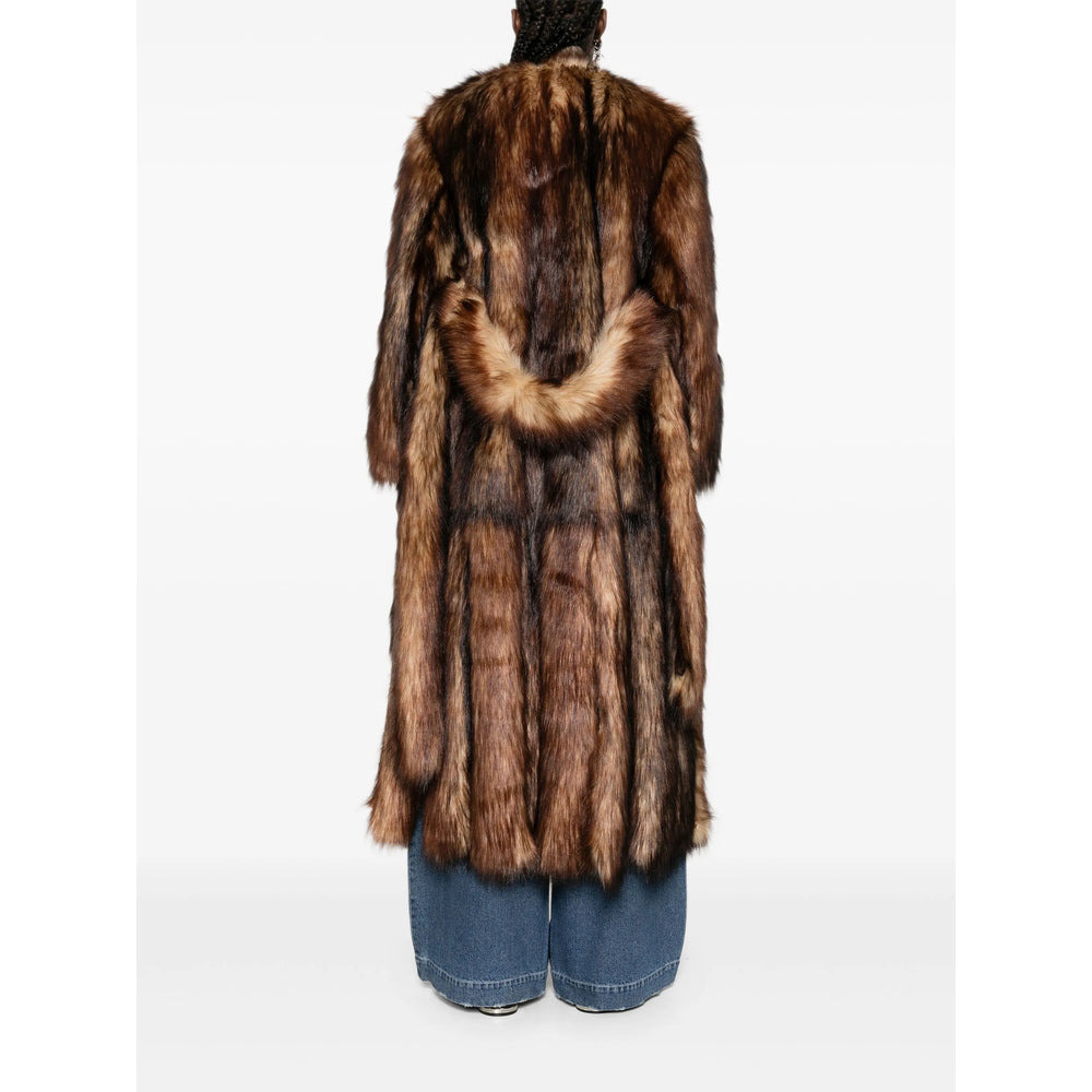 Simone Rocha Brown Coats - Faux Fur Coats Women - 5