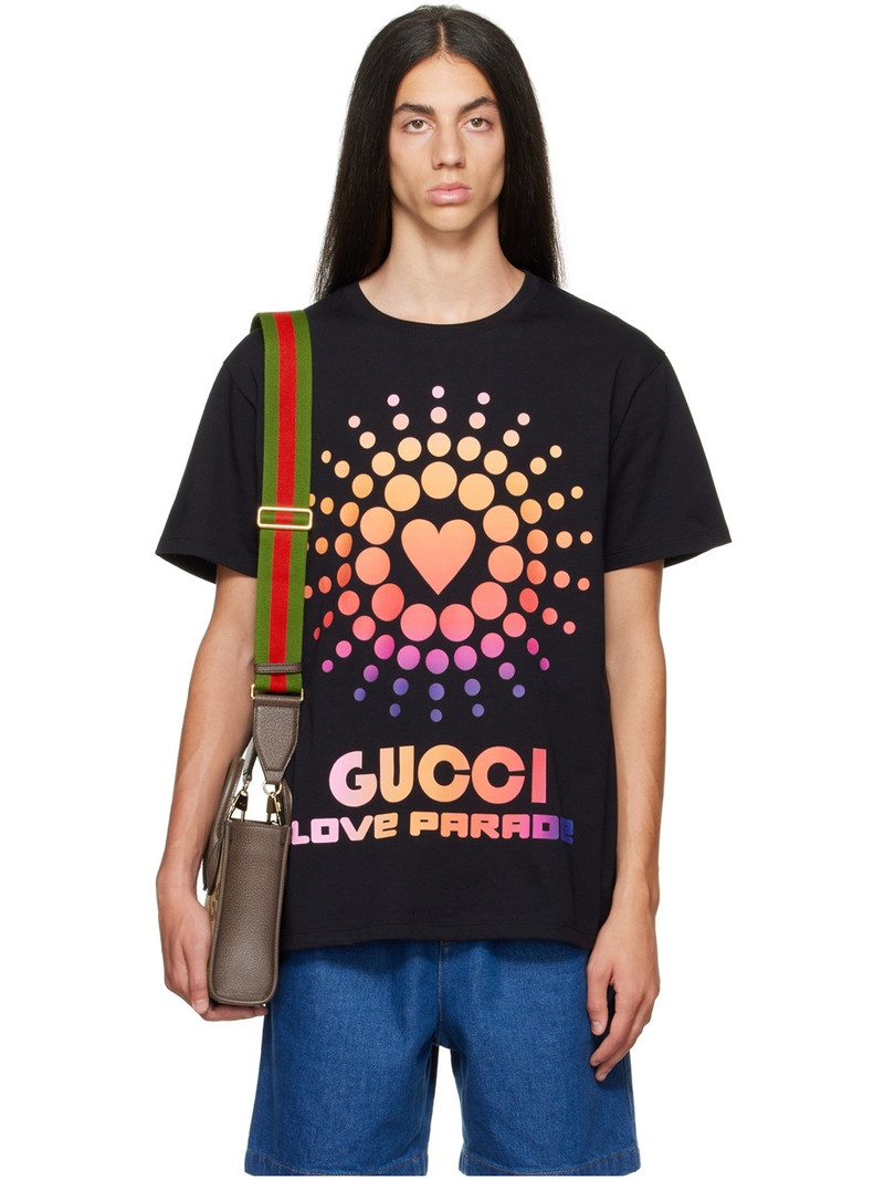 Black 'Love Parade' T-Shirt - 1