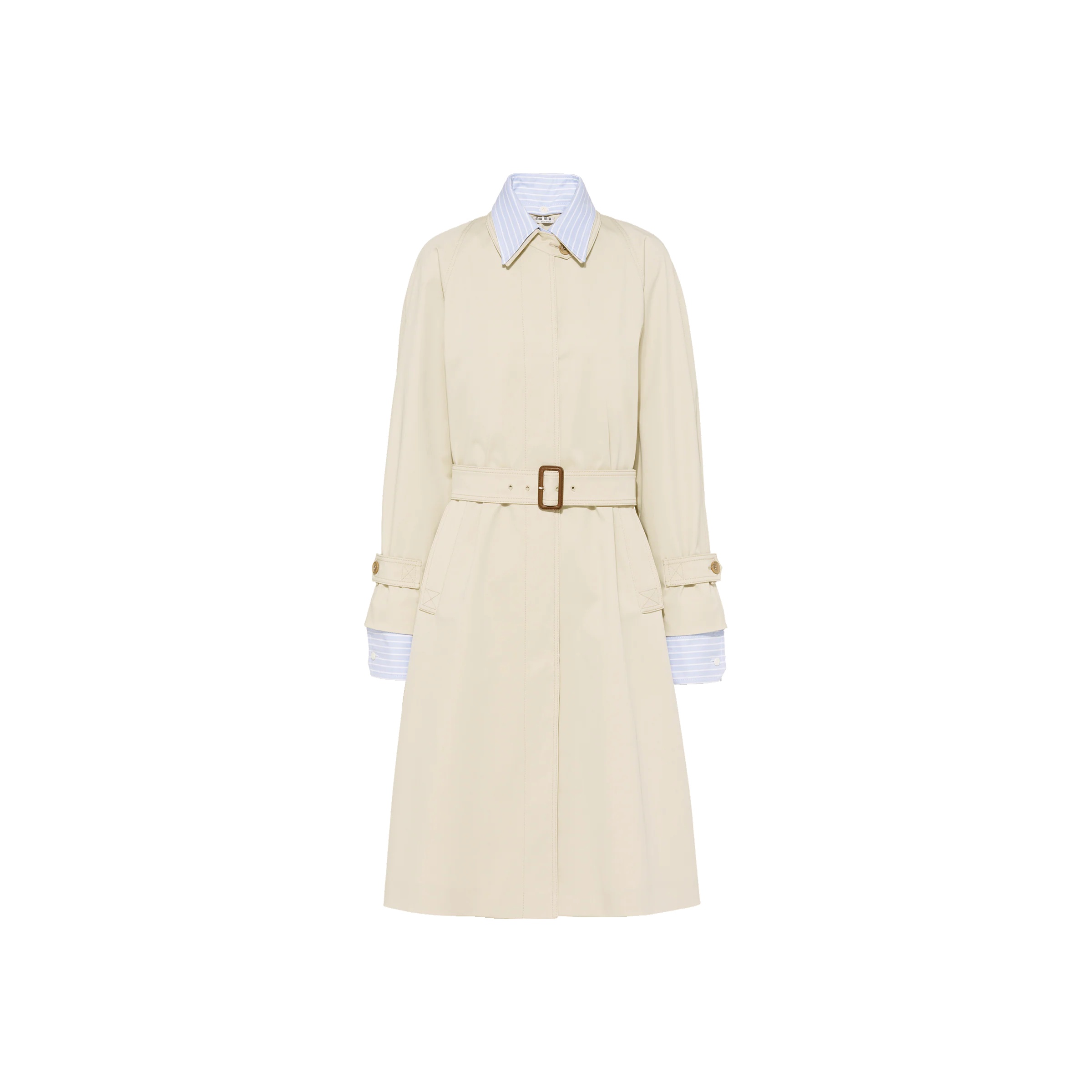 Stretch gabardine trench coat - 1