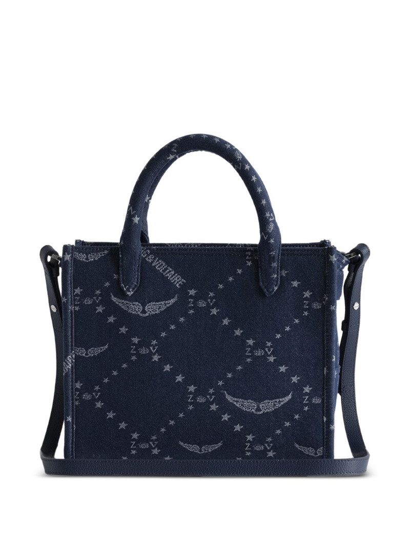 Zadig & Voltaire Angel monogram denim tote bag outlook