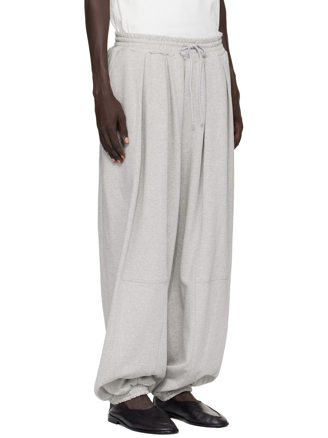 Gray Embroidered Sweatpants - 2