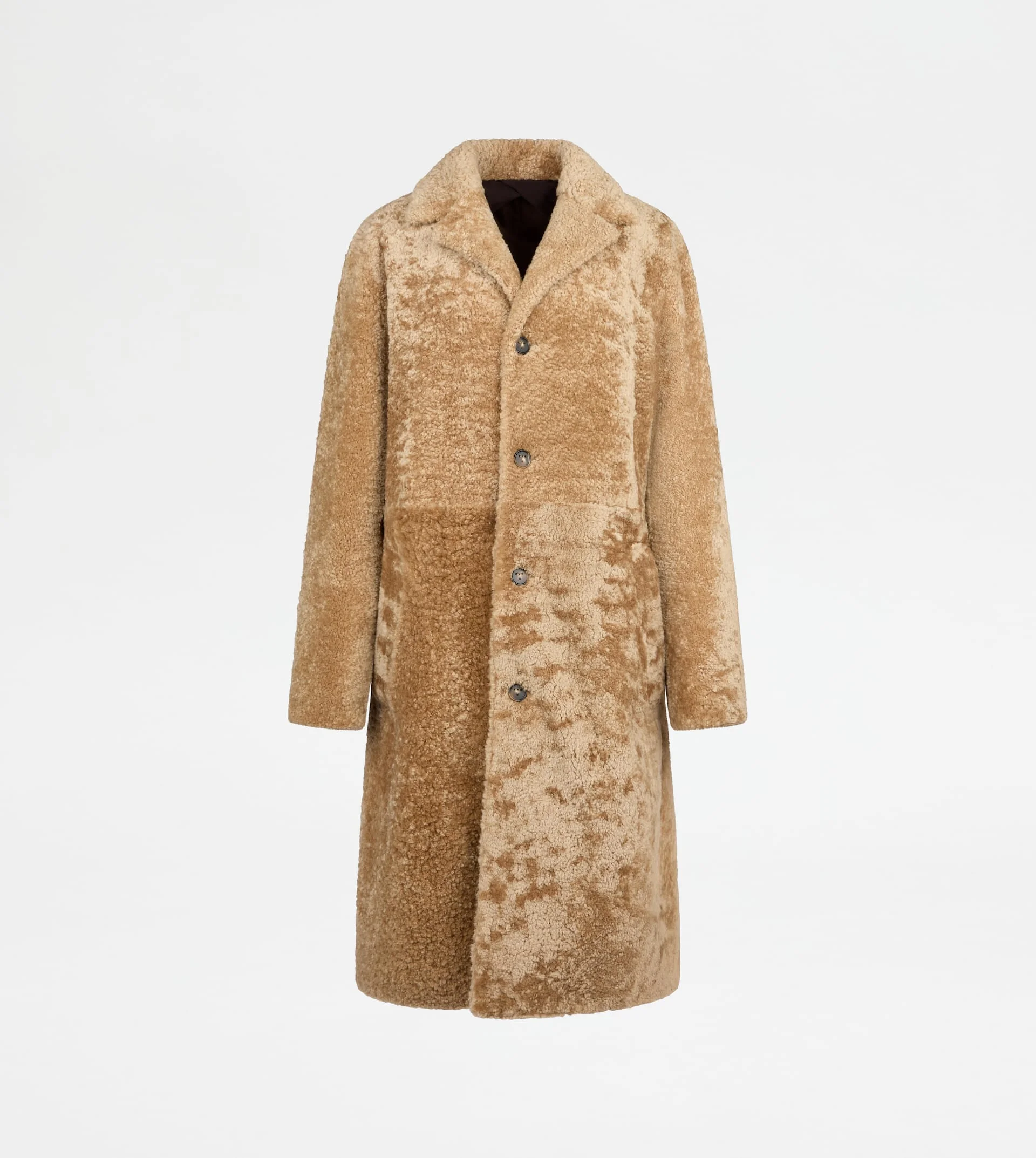 COAT IN SHEARLING - BEIGE - 1