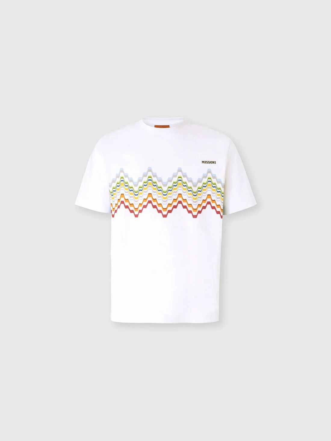 Cotton crewneck T-shirt with logo lettering - 1