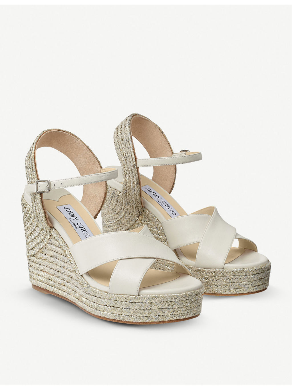 Dellena 100 leather wedge sandals - 3