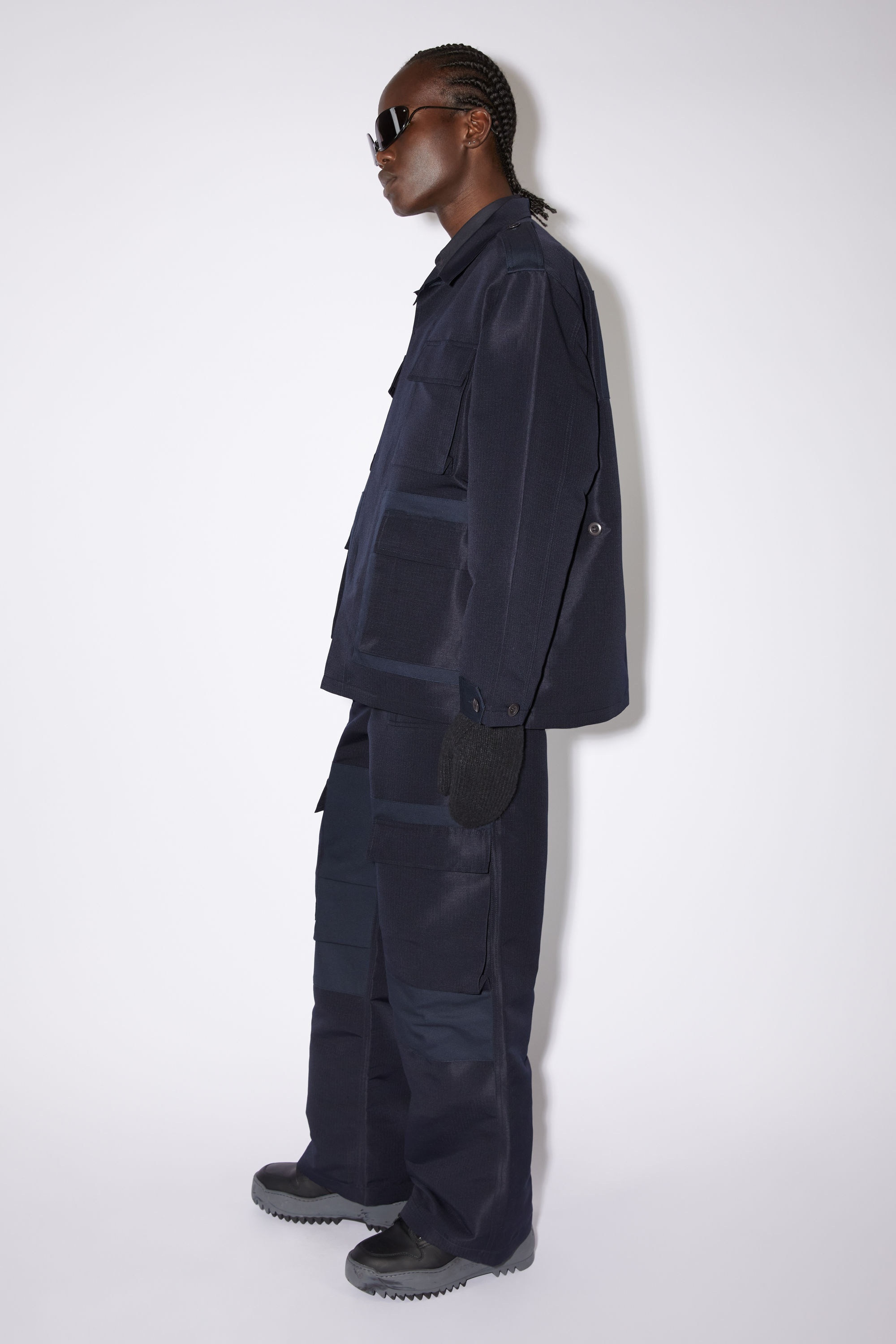 Casual ripstop jacket - Dark Blue - 4