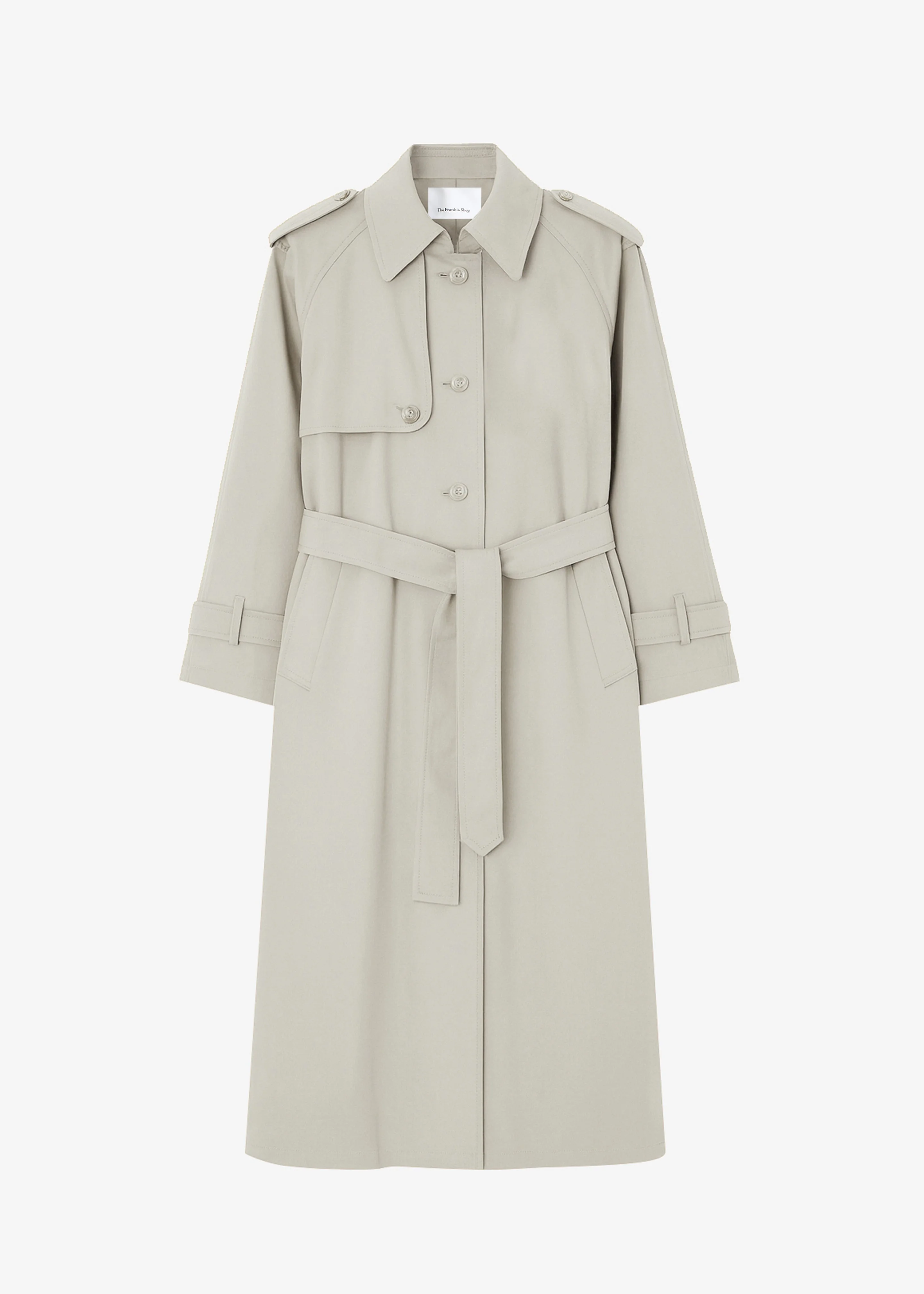Riva Cotton Trench Coat - Light Beige - 1