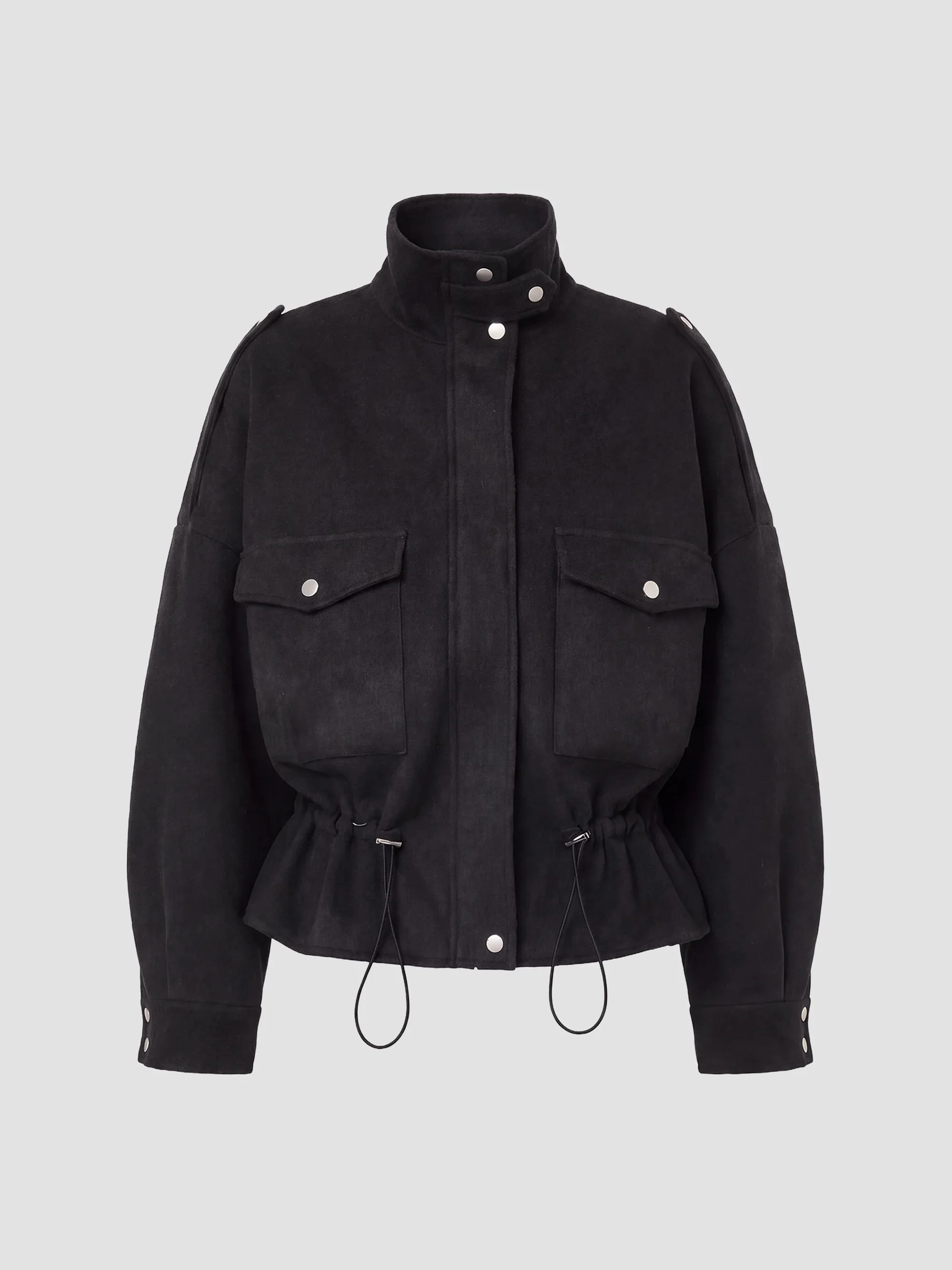 Women's Ciara Drawcord Blouson Jacket - Carbon - 1