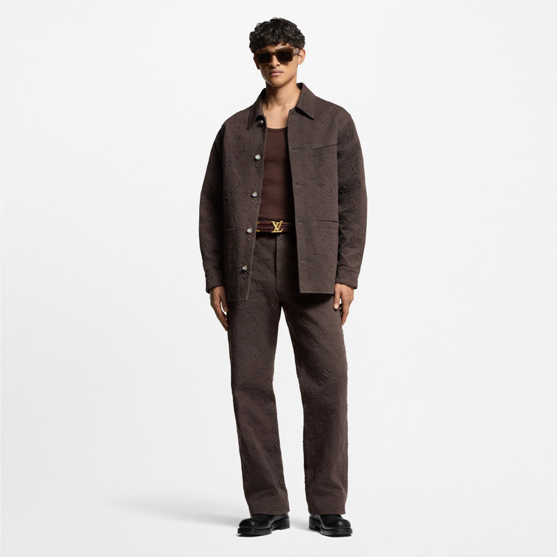 Louis Vuitton Monogram Embossed Skate Pants outlook