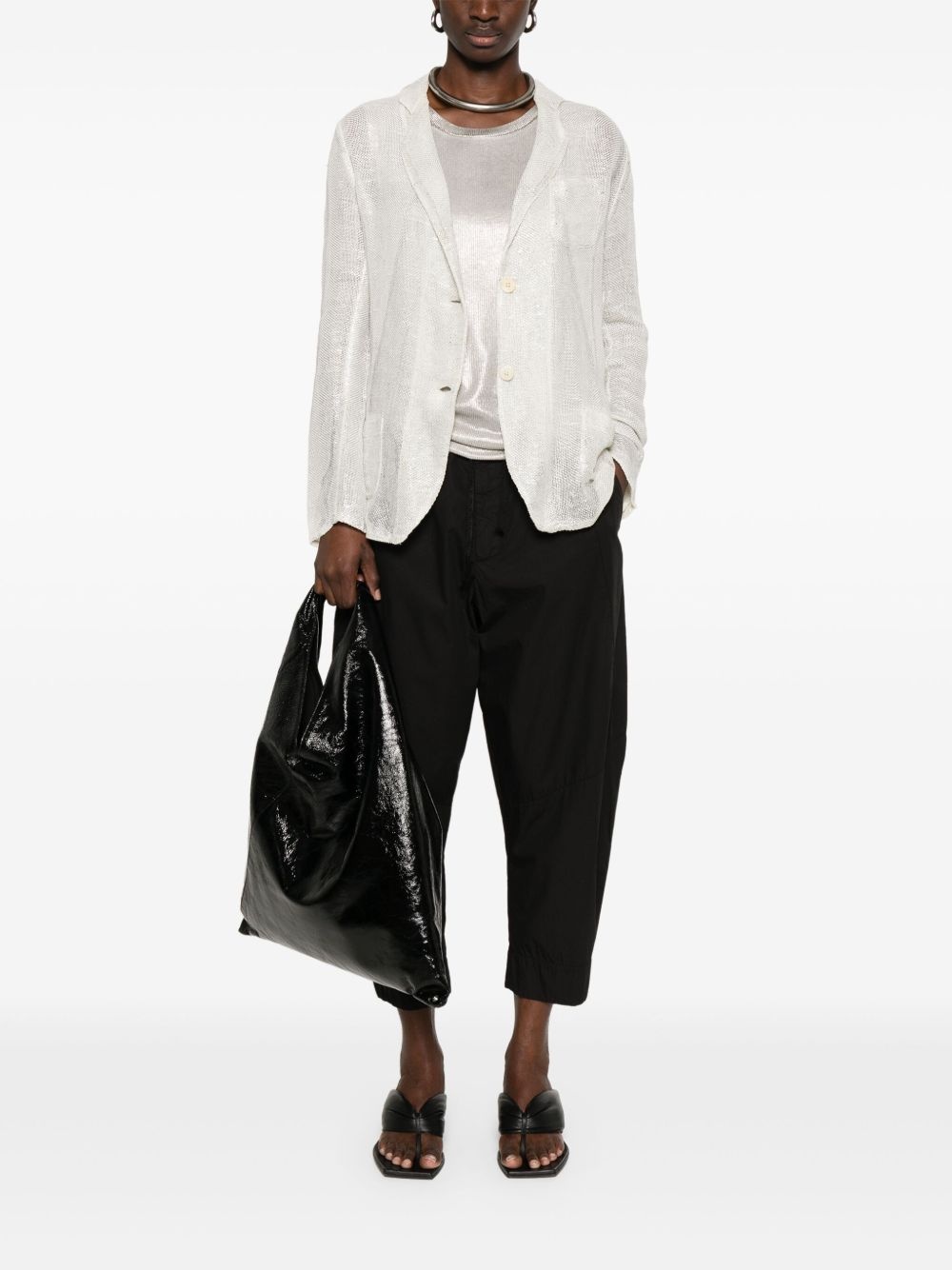 knitted blazer - 2