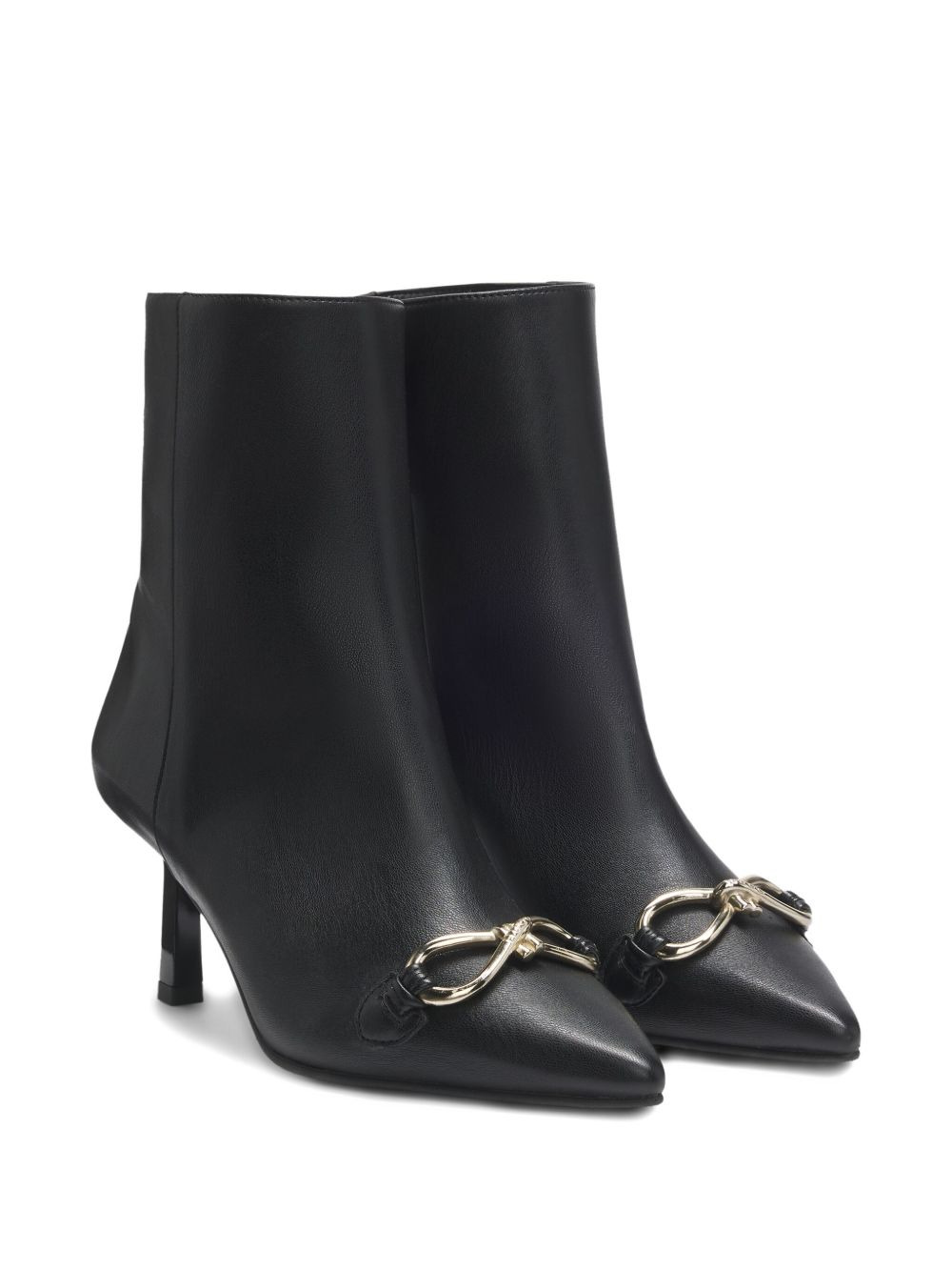 knot-detail pointed-toe ankle boots - 2