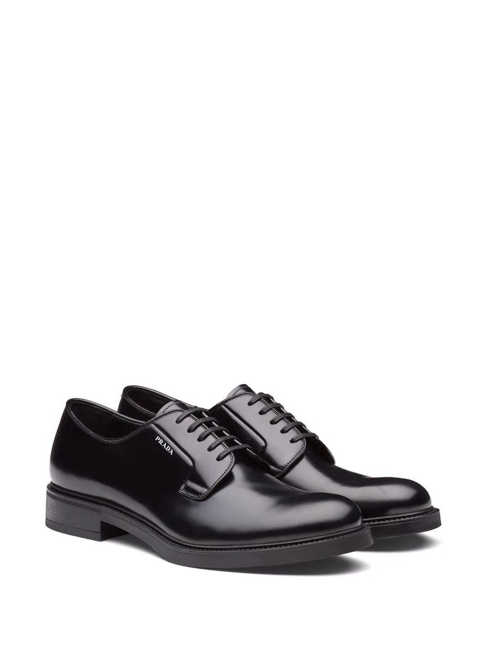 brushed-leather Derby shoes - 2